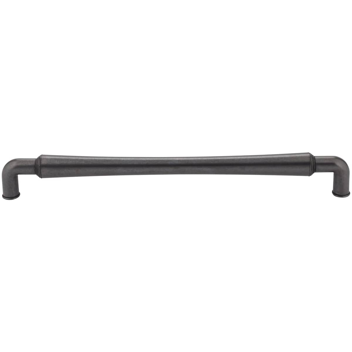 Jeffrey Alexander - 537-12DACM - Bremen 2 -12" Center to Center Bold Country Industrial Barrel Appliance Pull / Handle in Gun Metal