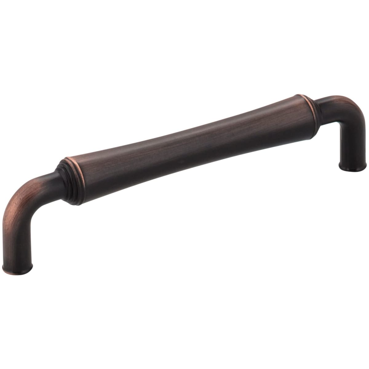 Jeffrey Alexander - 537-128DBAC - Bremen 2 Series 5-1/16" (128mm) Center to Center Barrel Style Industrial Cabinet Handle / Drawer Pull in Brushed Oil Rubbed Bronze