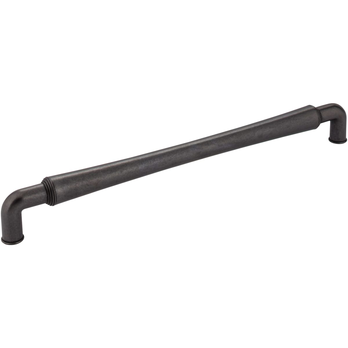 Jeffrey Alexander - 537-12DACM - Bremen 2 -12" Center to Center Bold Country Industrial Barrel Appliance Pull / Handle in Gun Metal