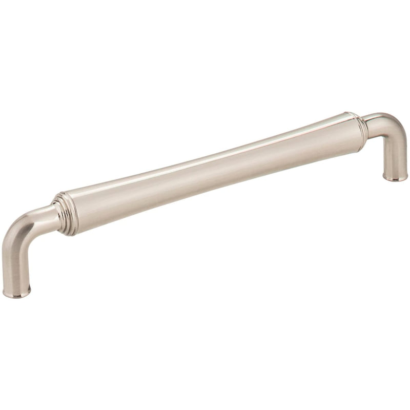 Jeffrey Alexander - 537-160SN - Bremen 2 - 6-5/16" Center to Center American Country Industrial Barrel Cabinet Handle / Drawer Pull in Satin Nickel