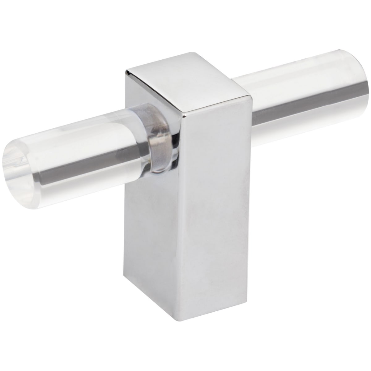 Spencer 2-3/8" Wide Acrylic "T" Bar Cabinet Knob / Drawer T Knob