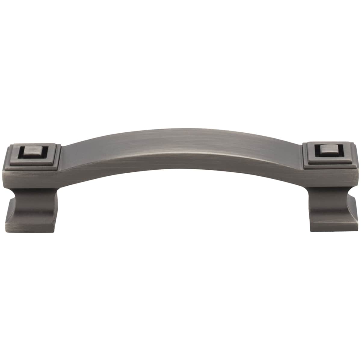 Jeffrey Alexander - 585-96DBAC - Delmar 3-3/4" Center to Center Vintage Mod Deco Cabinet Handle / Drawer Pull in Brushed Oil Rubbed Bronze