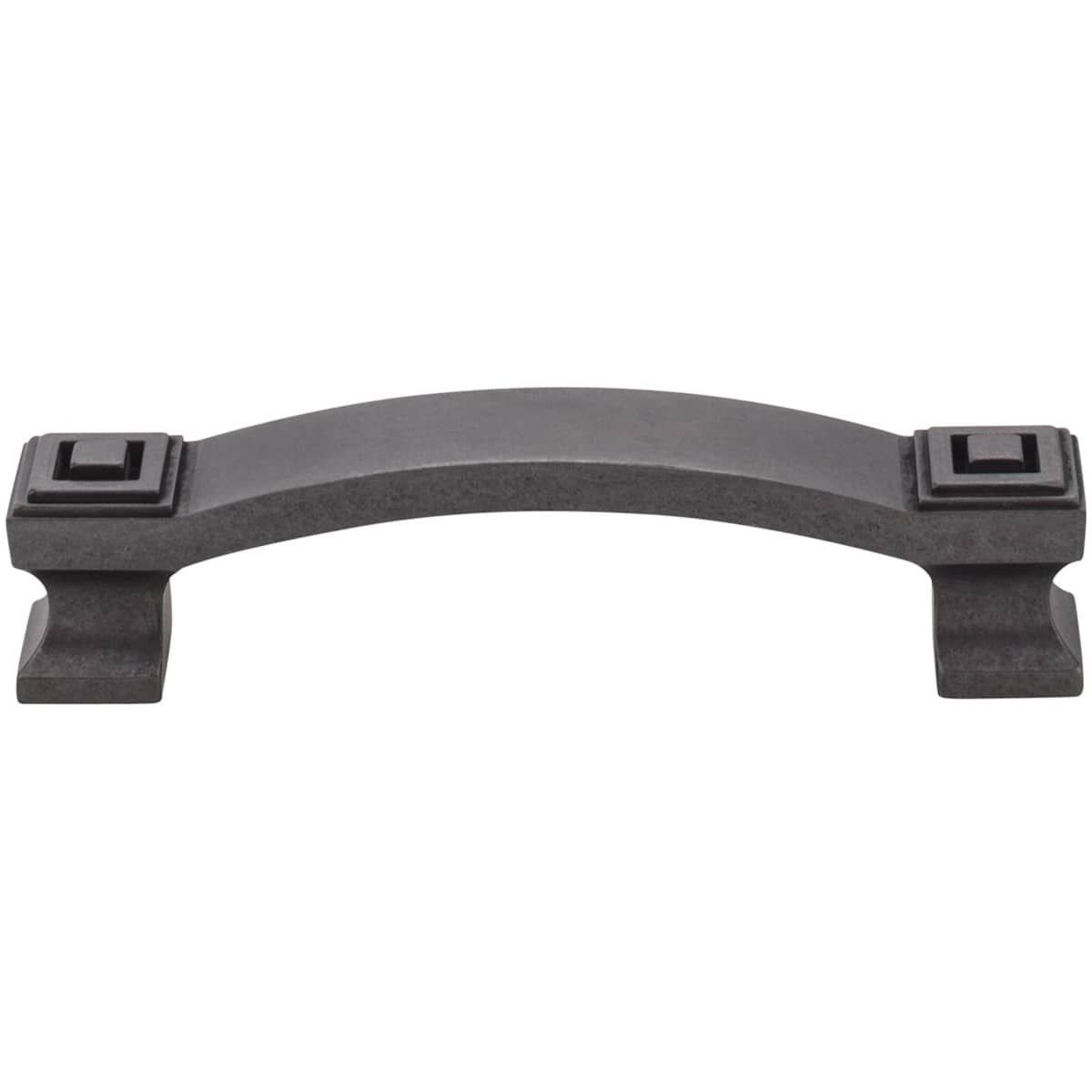 Jeffrey Alexander - 585-96DBAC - Delmar 3-3/4" Center to Center Vintage Mod Deco Cabinet Handle / Drawer Pull in Brushed Oil Rubbed Bronze