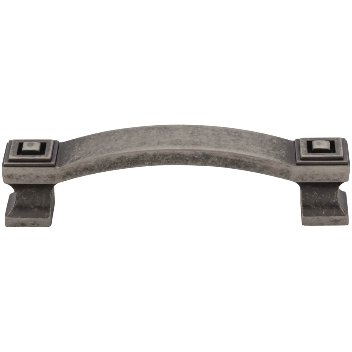 Jeffrey Alexander - 585-96DBAC - Delmar 3-3/4" Center to Center Vintage Mod Deco Cabinet Handle / Drawer Pull in Brushed Oil Rubbed Bronze