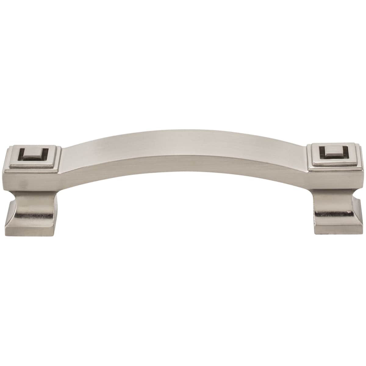 Jeffrey Alexander - 585-96DBAC - Delmar 3-3/4" Center to Center Vintage Mod Deco Cabinet Handle / Drawer Pull in Brushed Oil Rubbed Bronze