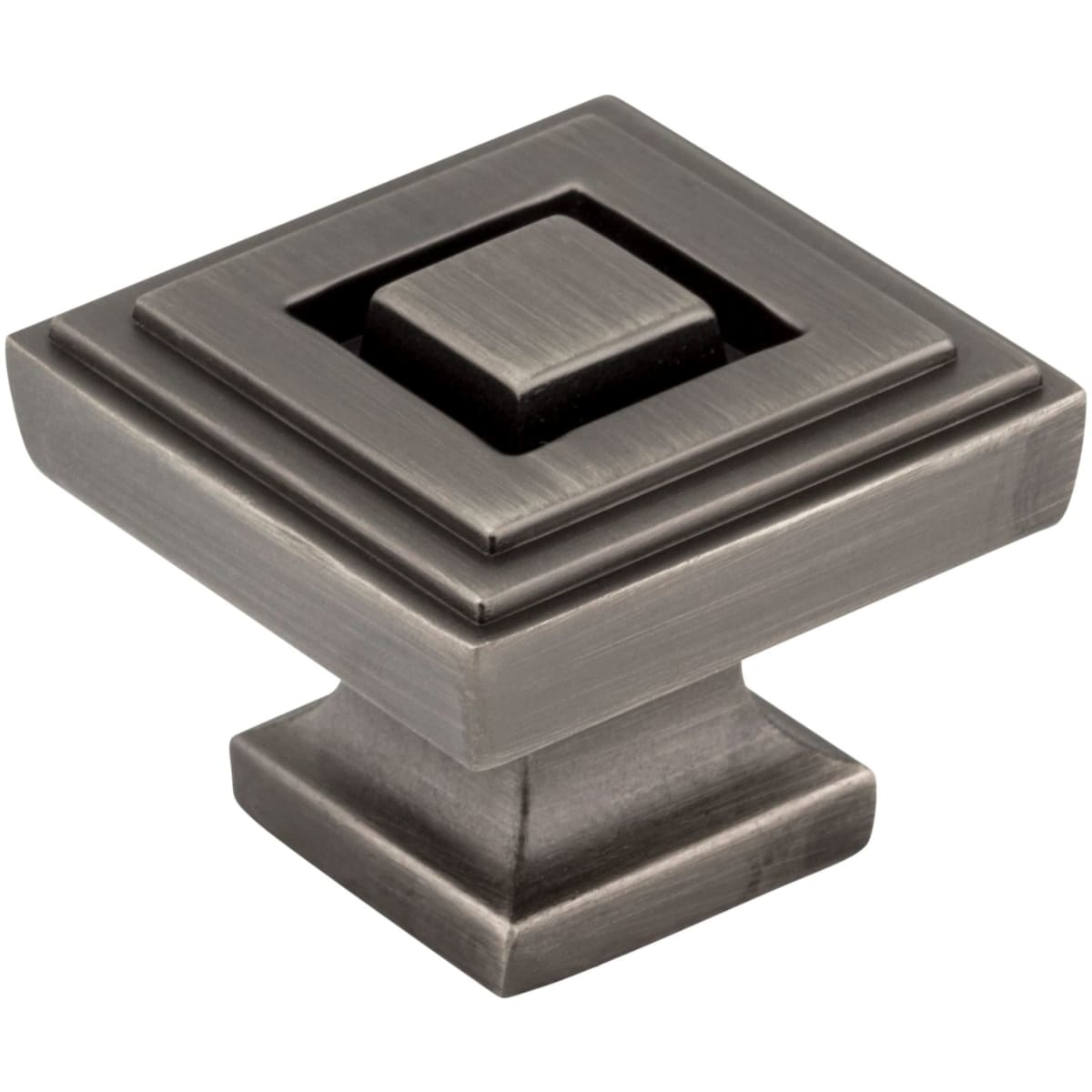 Delmar 1-1/4" Stacked Square Deco Mod Cabinet / Drawer Knob
