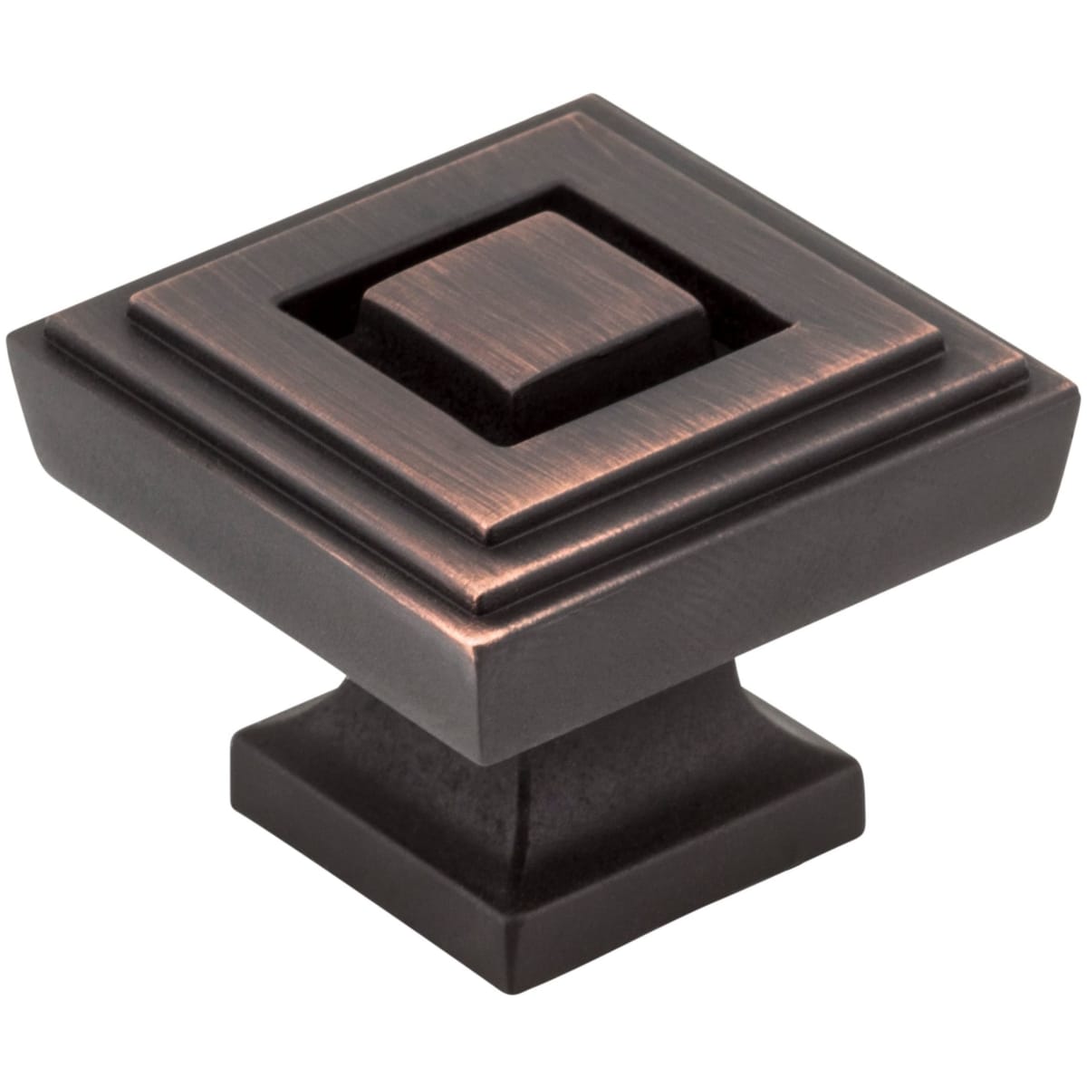 Delmar 1-1/4" Stacked Square Deco Mod Cabinet / Drawer Knob
