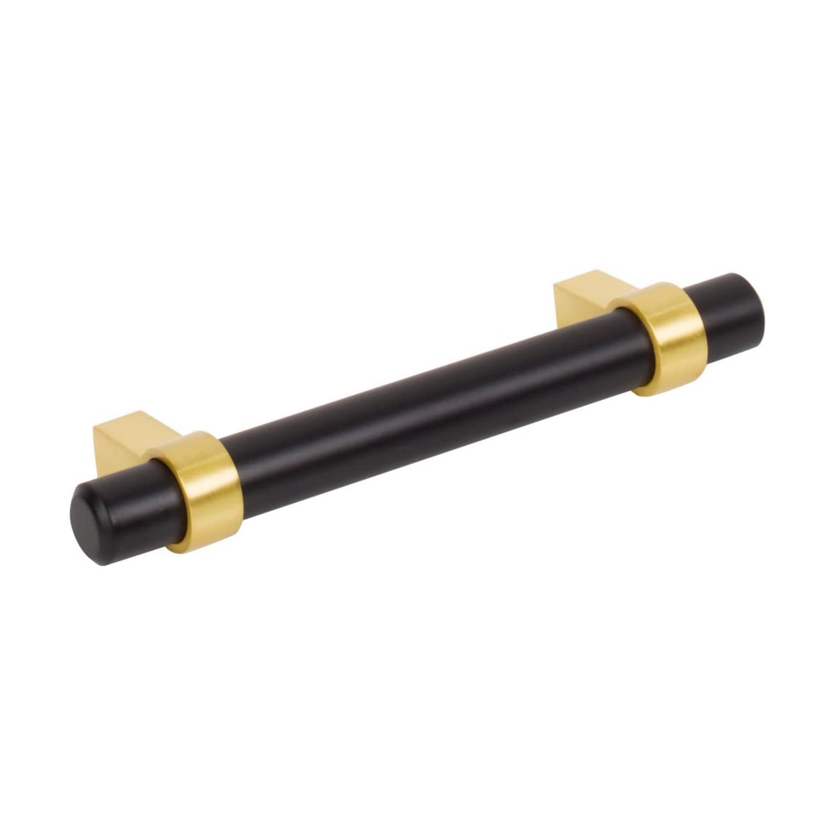 Jeffrey Alexander - 596SN - Key Grande 3-3/4" (96 mm) Center to Center Modern Industrial Pipe Style Bar Cabinet Handle / Drawer Pull in Satin Nickel