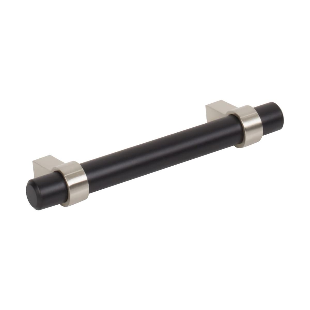 Jeffrey Alexander - 596SN - Key Grande 3-3/4" (96 mm) Center to Center Modern Industrial Pipe Style Bar Cabinet Handle / Drawer Pull in Satin Nickel