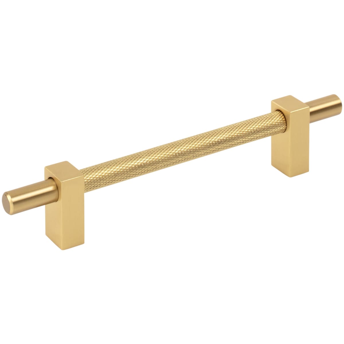 Larkin Center Knurled 5-1/16" Center to Center Modern Industrial Cabinet Bar Pull / Drawer Bar Handle