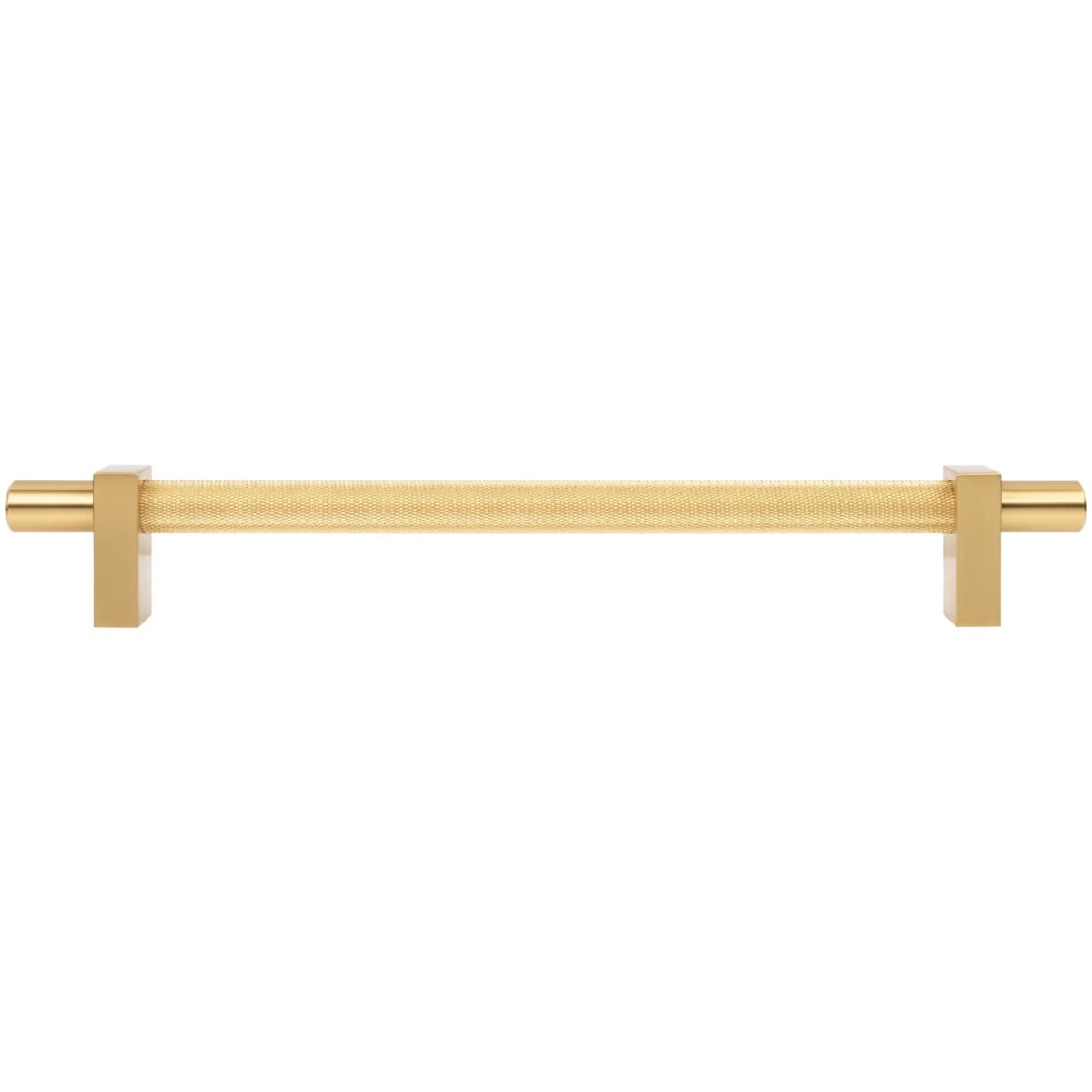 Jeffrey Alexander - 598-18BG - Larkin Center Knurled 18" Center to Center Modern Industrial Appliance Bar Handle / Appliance Bar Pull in Brushed Gold