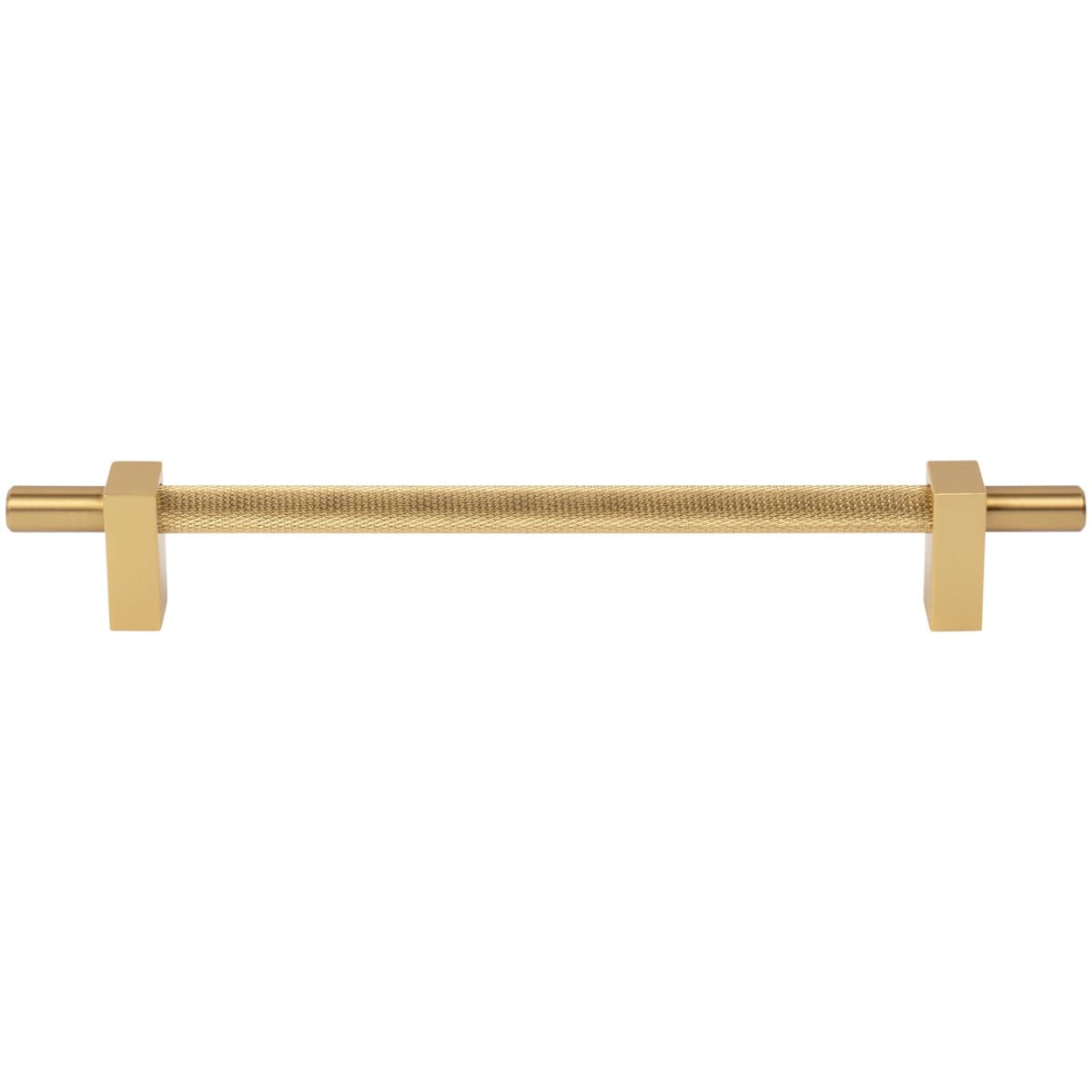 Jeffrey Alexander - 598-192SBZ - Larkin Center Knurled 7-9/16" Center to Center Modern Industrial Cabinet Bar Handle / Drawer Bar Pull in Satin Bronze
