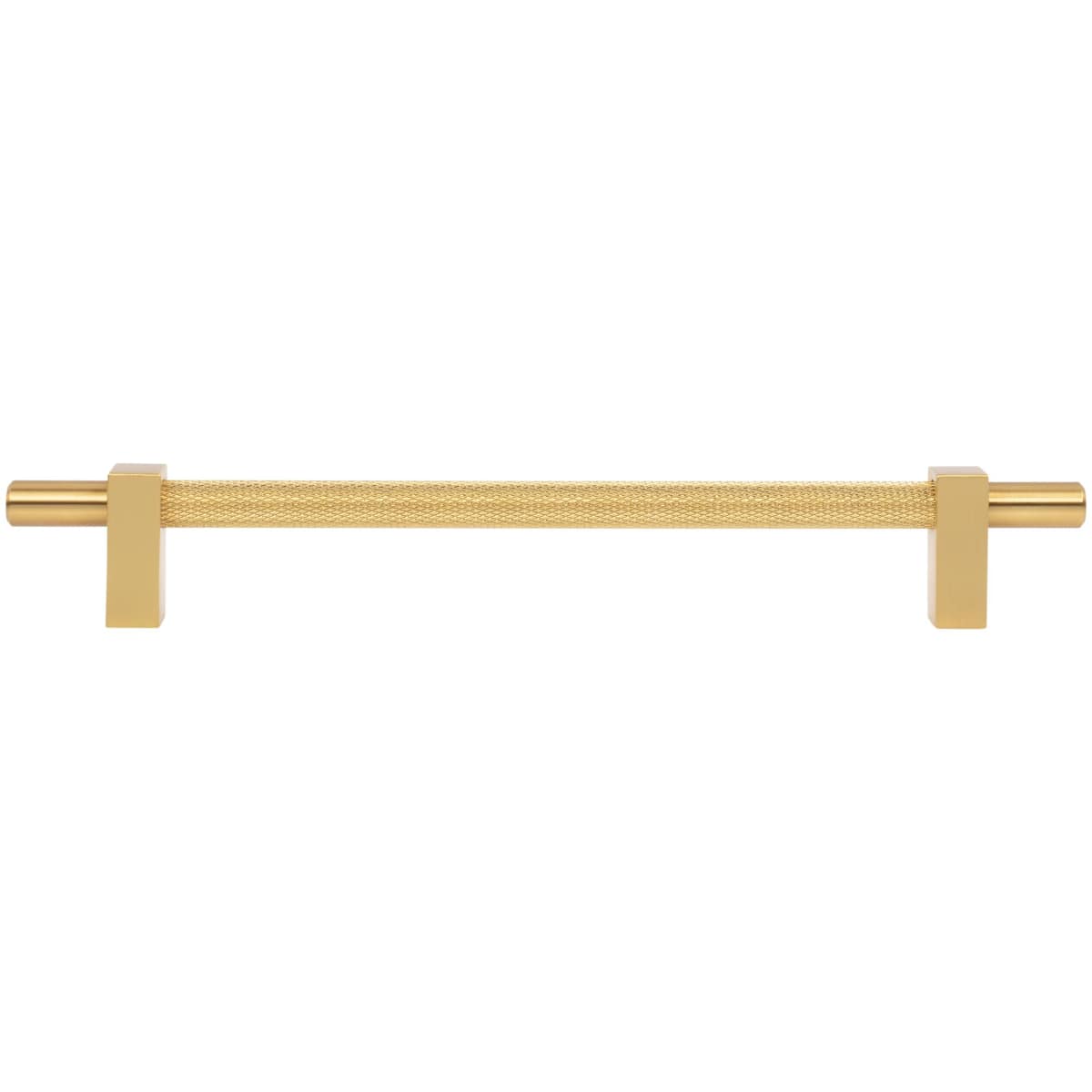 Jeffrey Alexander - 598-192SBZ - Larkin Center Knurled 7-9/16" Center to Center Modern Industrial Cabinet Bar Handle / Drawer Bar Pull in Satin Bronze