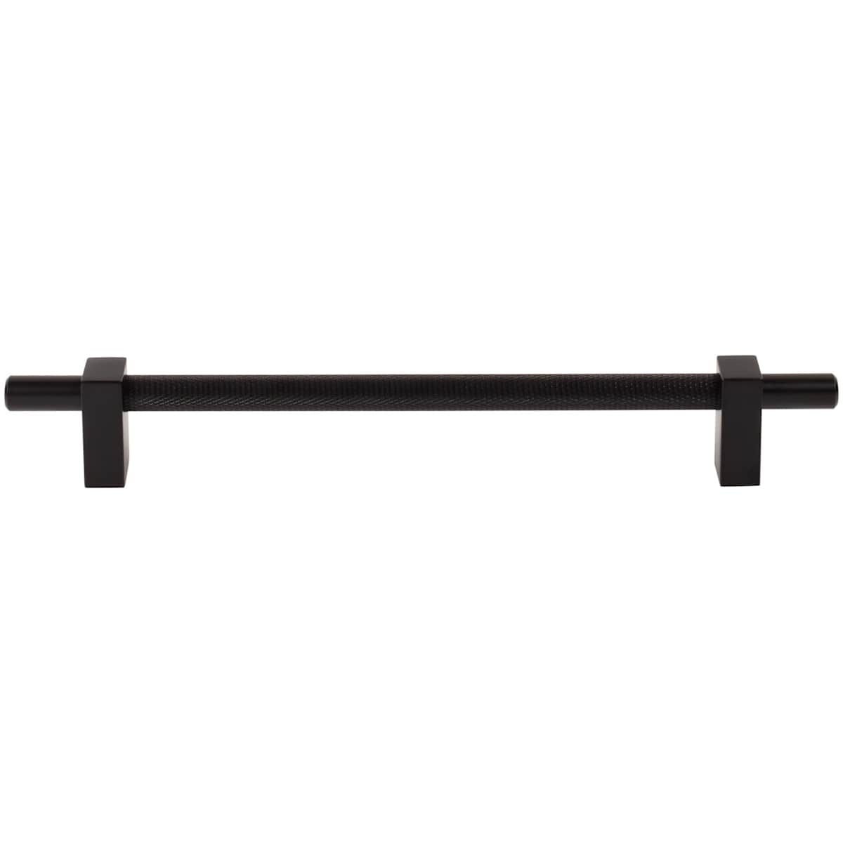 Jeffrey Alexander - 598-192SBZ - Larkin Center Knurled 7-9/16" Center to Center Modern Industrial Cabinet Bar Handle / Drawer Bar Pull in Satin Bronze