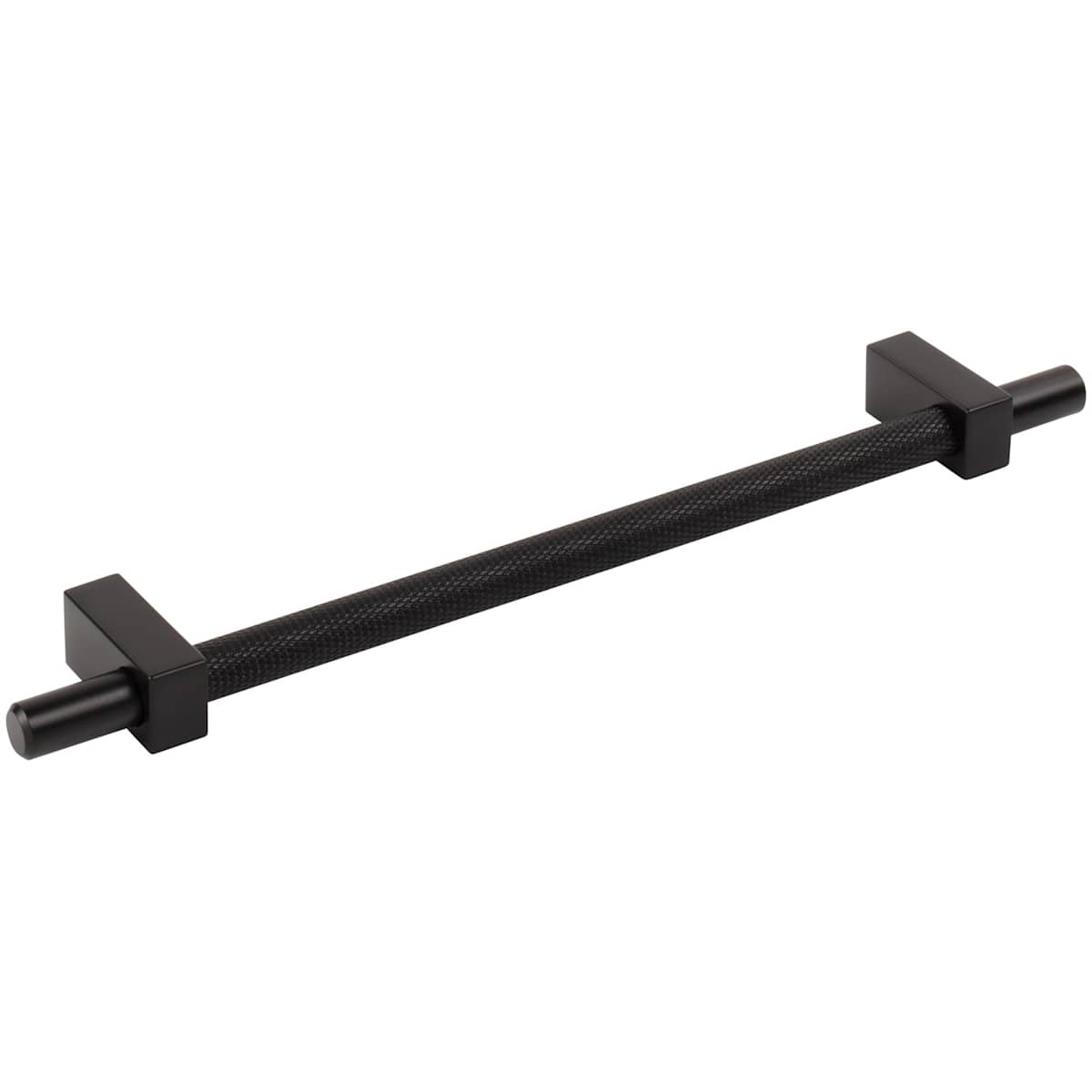 Jeffrey Alexander - 598-192SBZ - Larkin Center Knurled 7-9/16" Center to Center Modern Industrial Cabinet Bar Handle / Drawer Bar Pull in Satin Bronze
