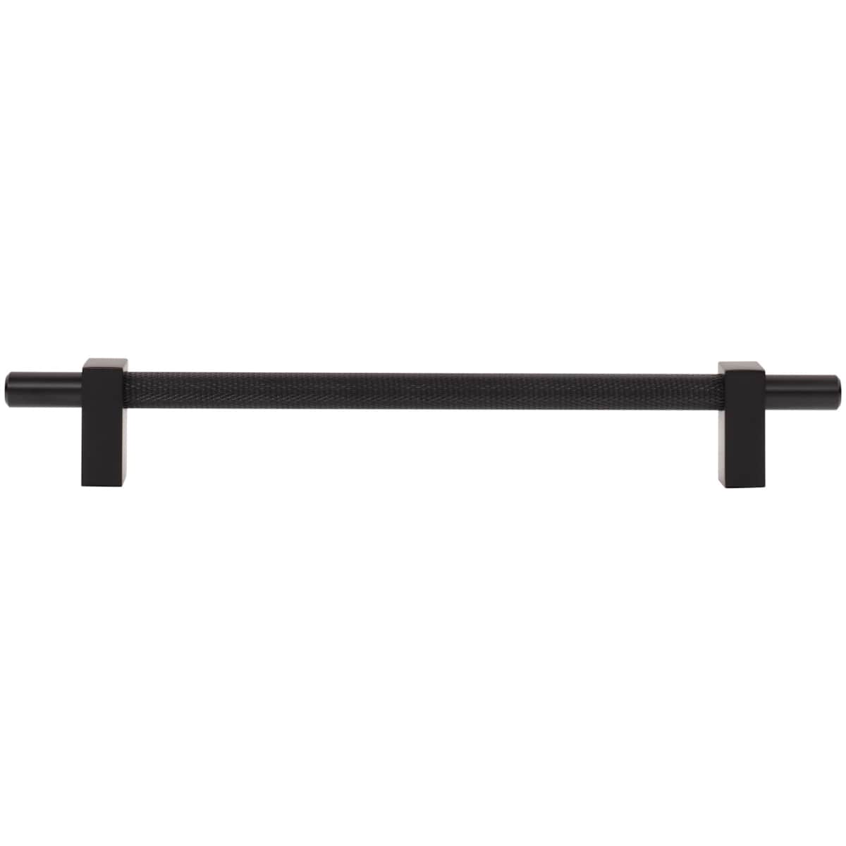Jeffrey Alexander - 598-192SBZ - Larkin Center Knurled 7-9/16" Center to Center Modern Industrial Cabinet Bar Handle / Drawer Bar Pull in Satin Bronze