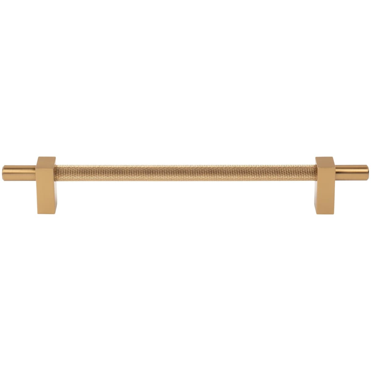 Jeffrey Alexander - 598-192SBZ - Larkin Center Knurled 7-9/16" Center to Center Modern Industrial Cabinet Bar Handle / Drawer Bar Pull in Satin Bronze