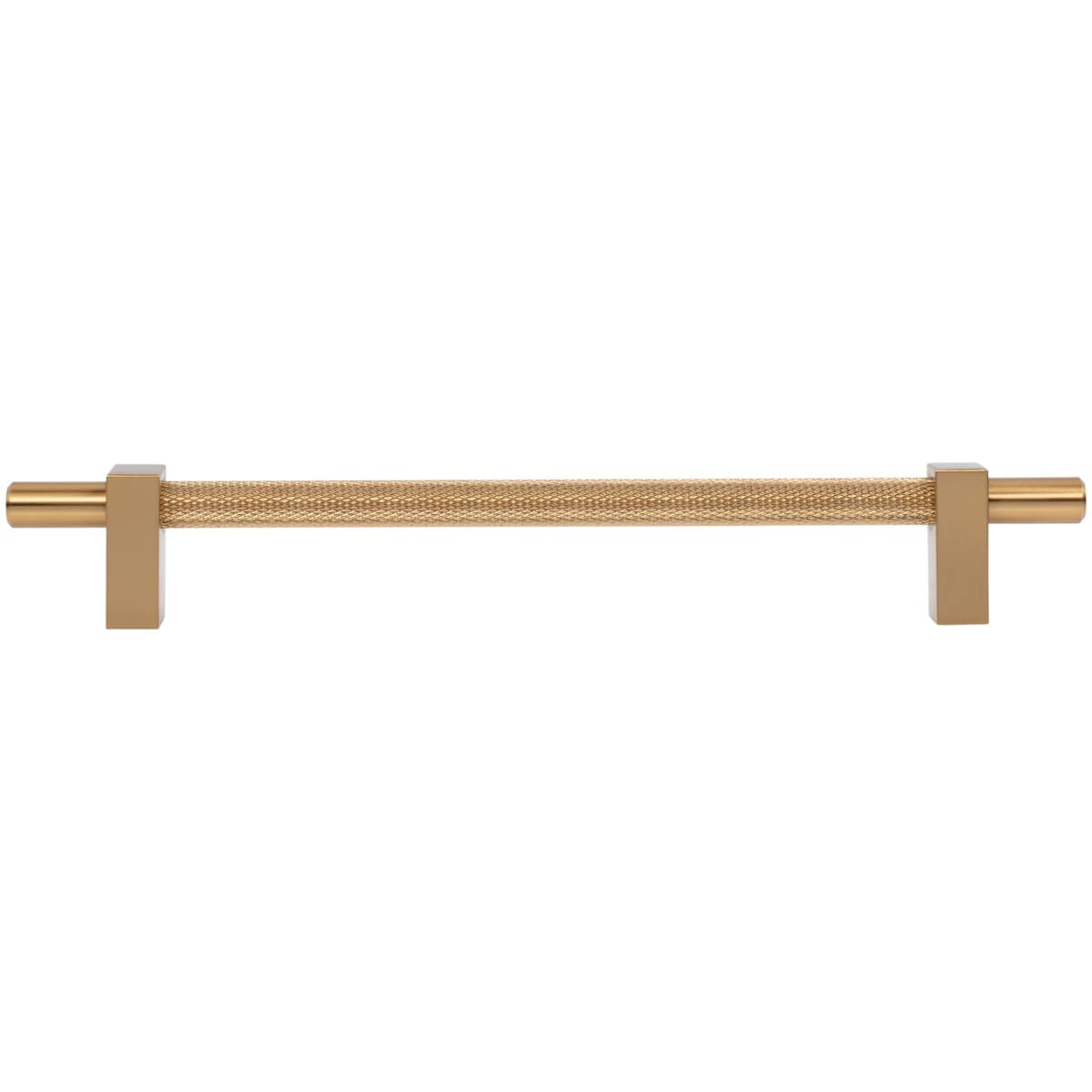 Jeffrey Alexander - 598-192SBZ - Larkin Center Knurled 7-9/16" Center to Center Modern Industrial Cabinet Bar Handle / Drawer Bar Pull in Satin Bronze