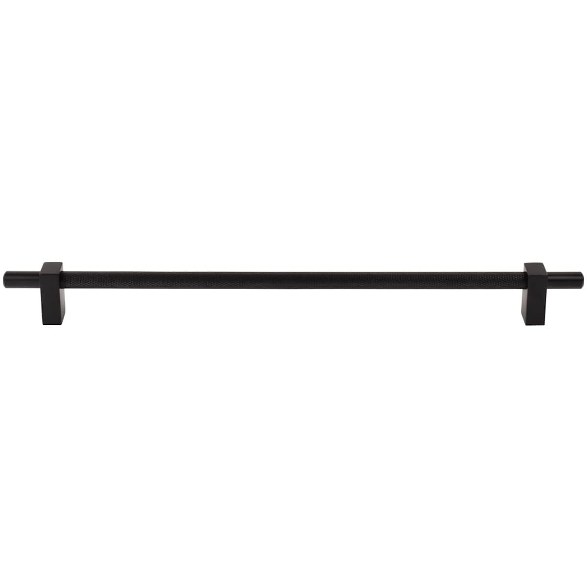 Jeffrey Alexander - 598-305SBZ - Larkin Center Knurled 12" (305mm) Center to Center Modern Industrial Large Cabinet Bar Handle / Drawer Bar Pull in Satin Bronze