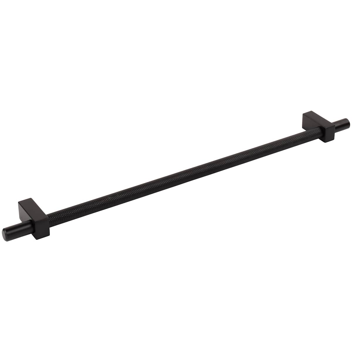 Jeffrey Alexander - 598-305SBZ - Larkin Center Knurled 12" (305mm) Center to Center Modern Industrial Large Cabinet Bar Handle / Drawer Bar Pull in Satin Bronze
