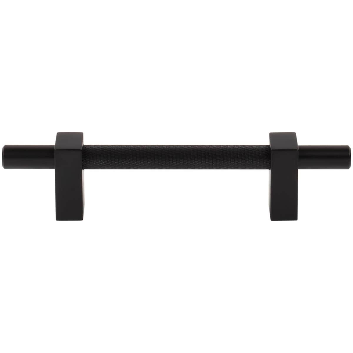 Jeffrey Alexander - 598-96SBZ - Larkin Center Knurled 3-3/4" (96mm) Center to Center Modern Industrial Cabinet Bar Handle / Drawer Bar Pull in Satin Bronze