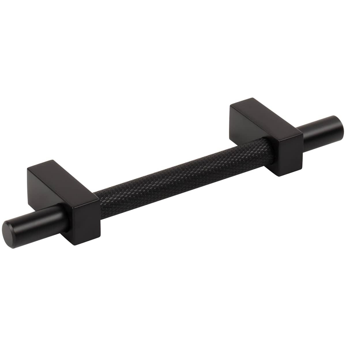 Jeffrey Alexander - 598-96SBZ - Larkin Center Knurled 3-3/4" (96mm) Center to Center Modern Industrial Cabinet Bar Handle / Drawer Bar Pull in Satin Bronze