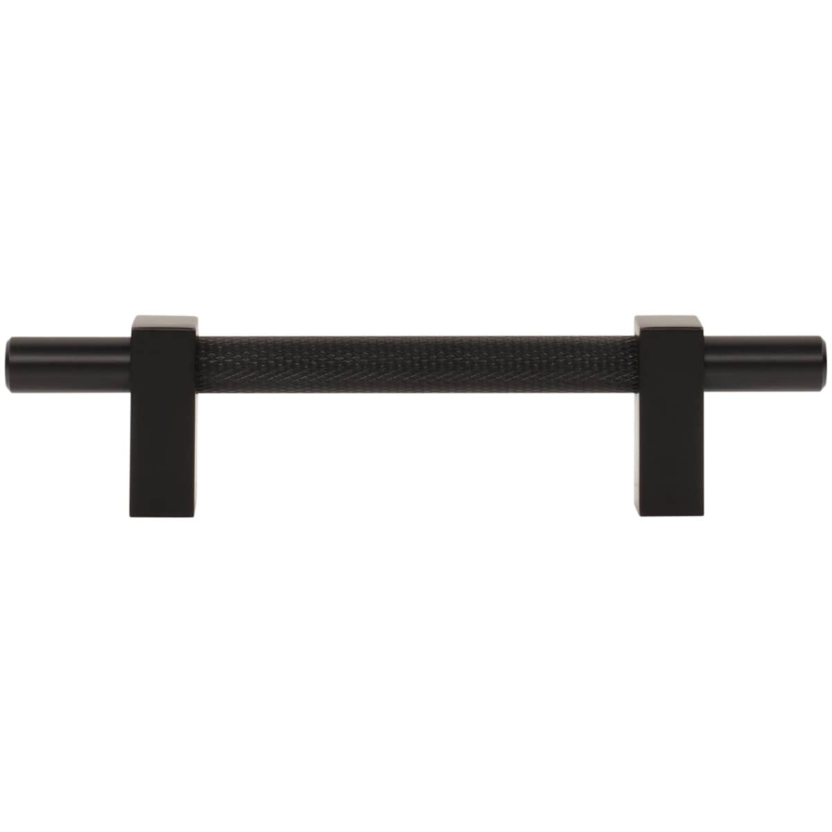Jeffrey Alexander - 598-96SBZ - Larkin Center Knurled 3-3/4" (96mm) Center to Center Modern Industrial Cabinet Bar Handle / Drawer Bar Pull in Satin Bronze
