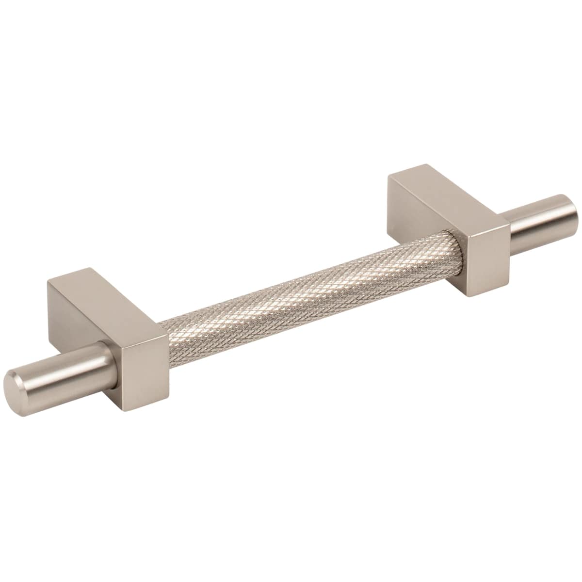 Jeffrey Alexander - 598-96SBZ - Larkin Center Knurled 3-3/4" (96mm) Center to Center Modern Industrial Cabinet Bar Handle / Drawer Bar Pull in Satin Bronze