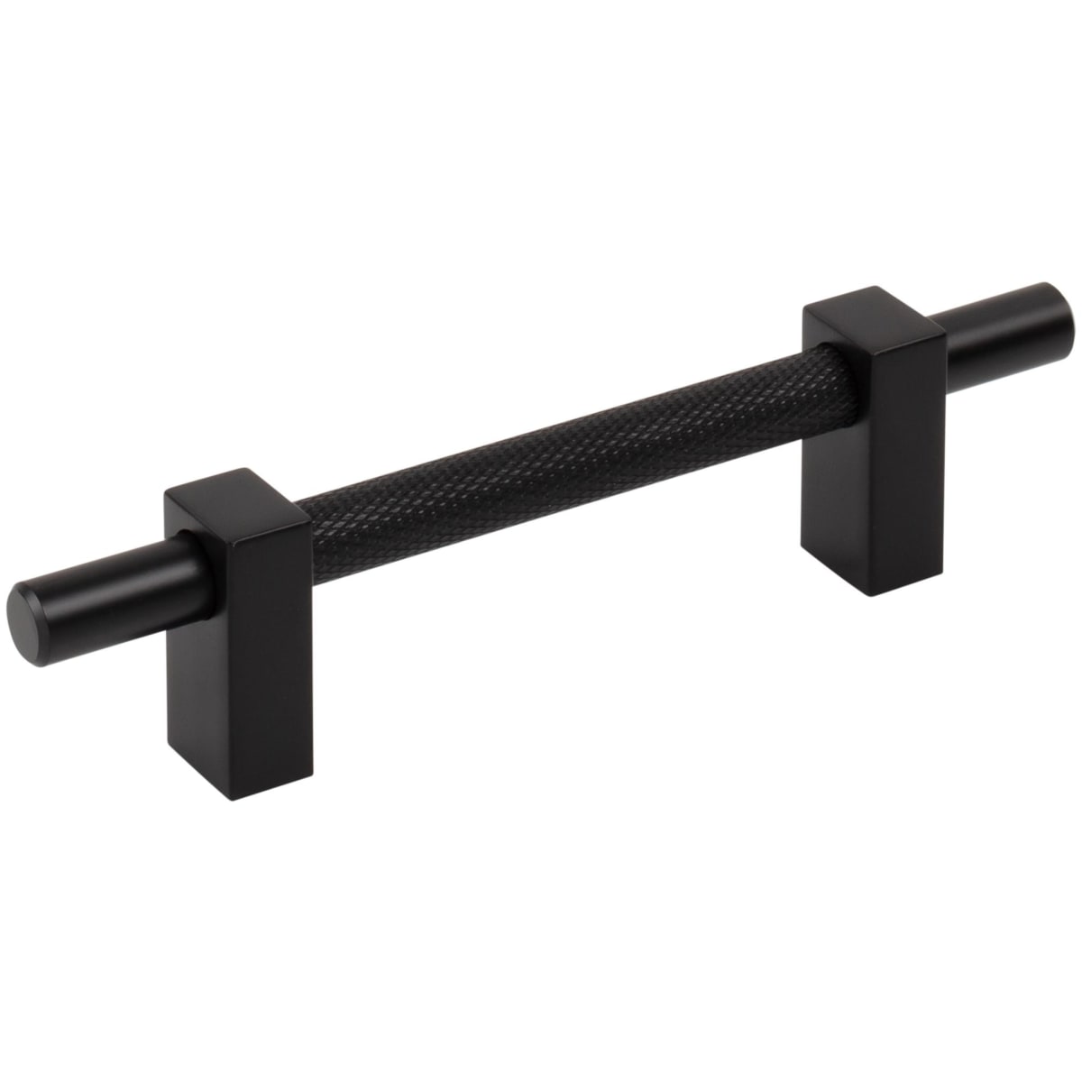 Larkin Center Knurled 3-3/4" (96mm) Center to Center Modern Industrial Cabinet Bar Handle / Drawer Bar Pull
