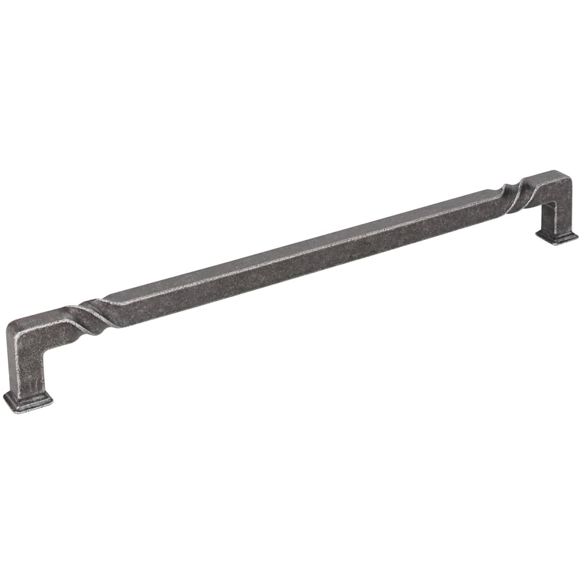 Jeffrey Alexander - 602-12DMAC - Tahoe 12" Center to Center Rustic Twist Square Appliance Handle / Appliance Pull in Distressed Oil Rubbed Bronze