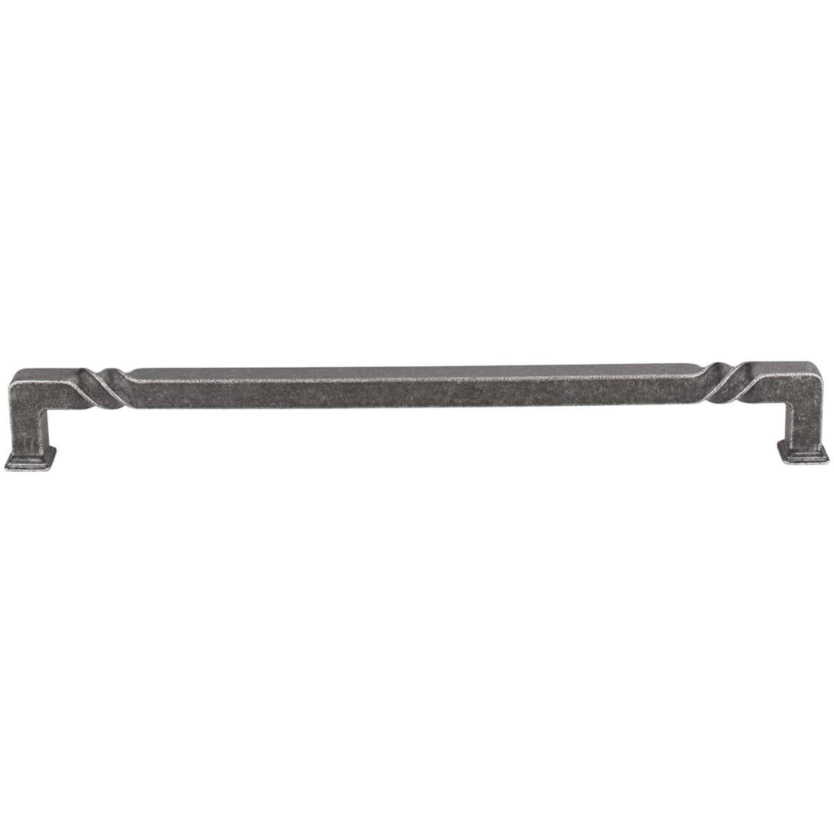Jeffrey Alexander - 602-12DMAC - Tahoe 12" Center to Center Rustic Twist Square Appliance Handle / Appliance Pull in Distressed Oil Rubbed Bronze
