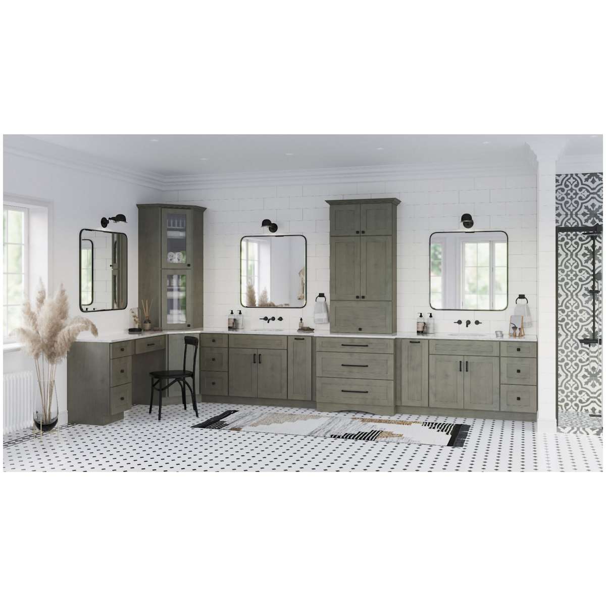 Jeffrey Alexander - 602-12DMAC - Tahoe 12" Center to Center Rustic Twist Square Appliance Handle / Appliance Pull in Distressed Oil Rubbed Bronze
