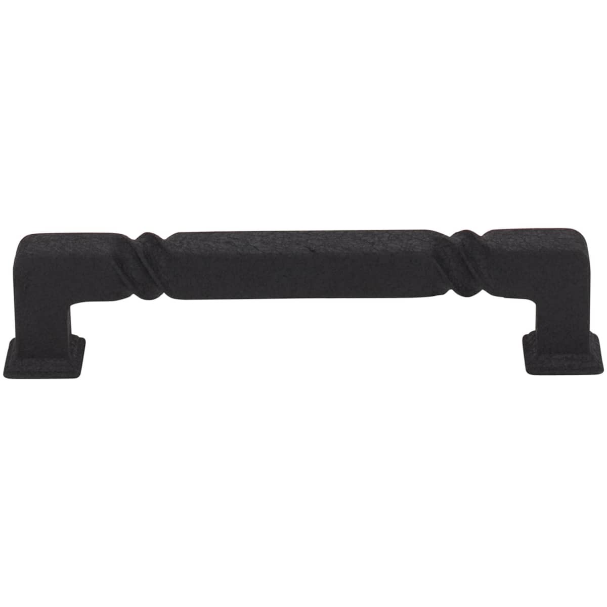 Jeffrey Alexander - 602-128SIM - Tahoe 5-1/16" (128mm) Center to Center Mountain Lodge Style Square Cabinet Handle / Drawer Pull in Distressed Antique Silver
