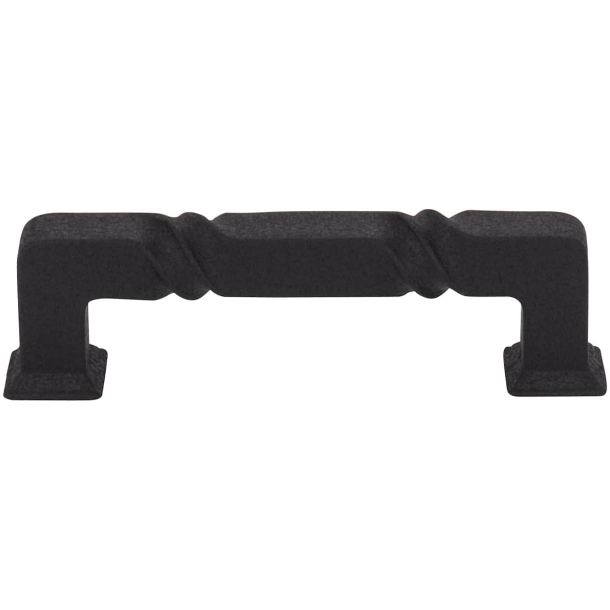 Jeffrey Alexander - 602-96BLK - Tahoe 3-3/4" Center to Center Twist Barrel Square Cabinet Handle / Drawer Pull in Black