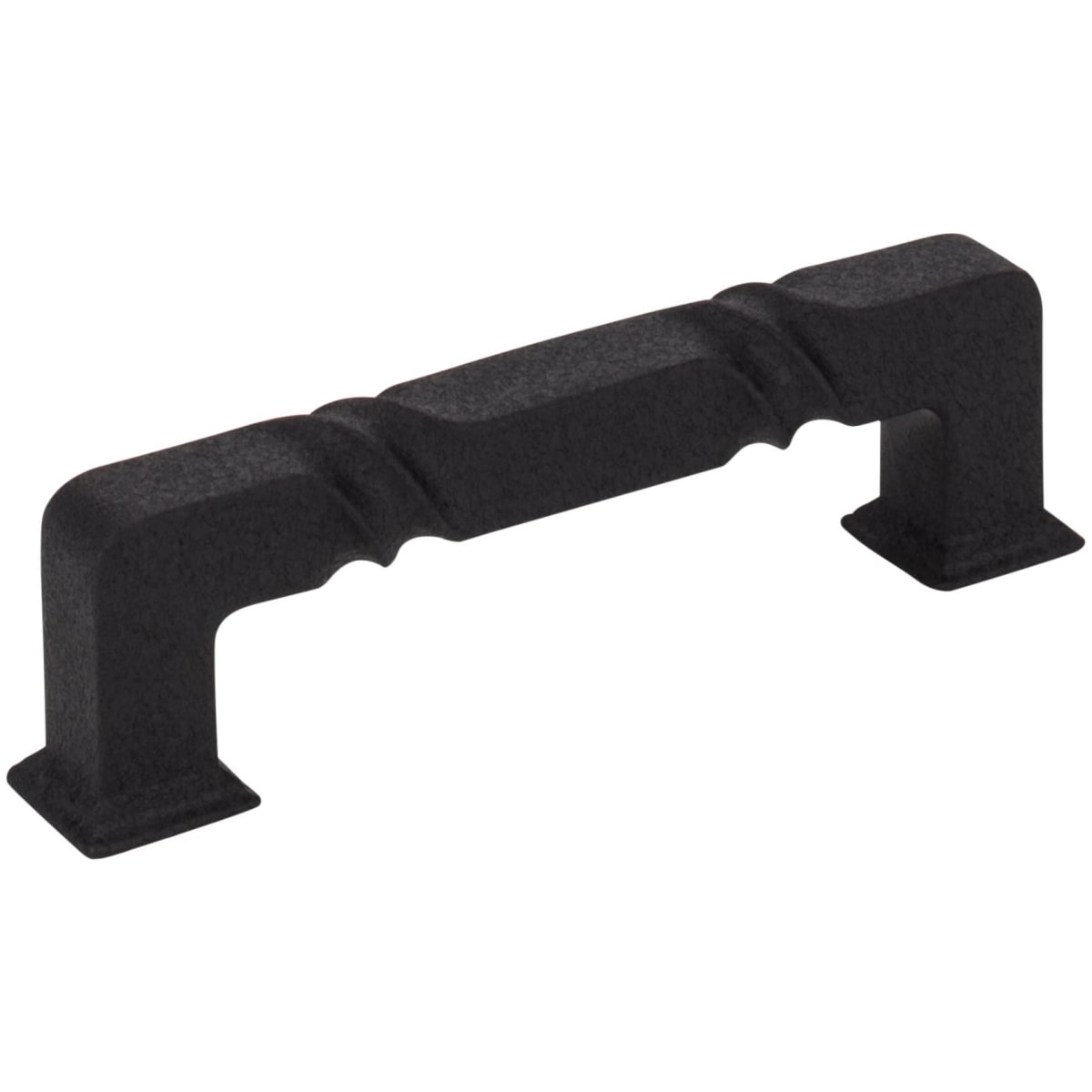 Jeffrey Alexander - 602-96BLK - Tahoe 3-3/4" Center to Center Twist Barrel Square Cabinet Handle / Drawer Pull in Black
