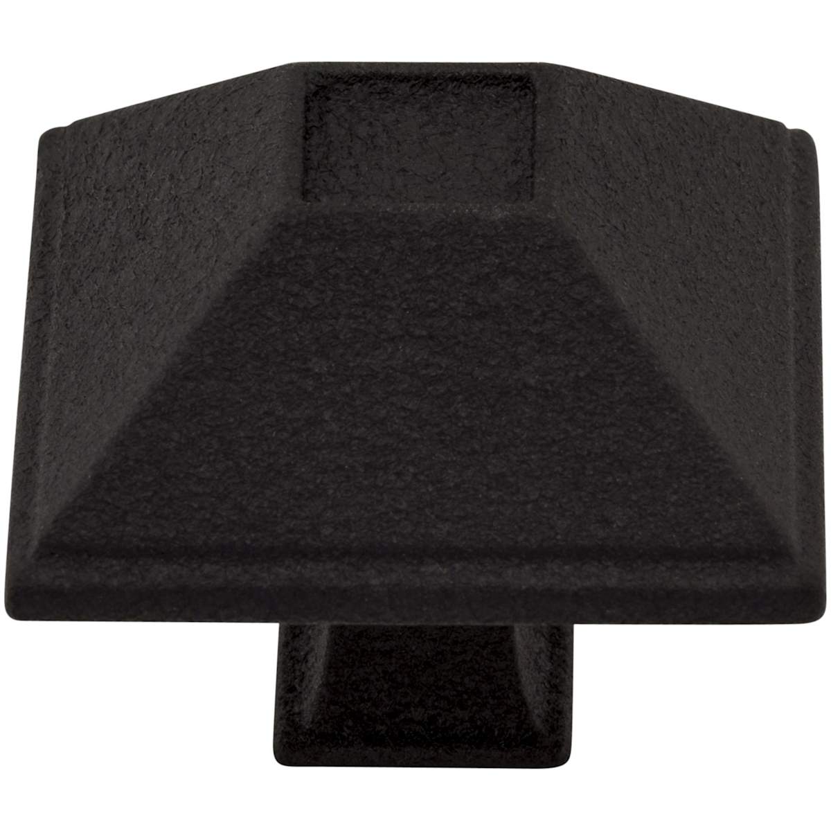 Jeffrey Alexander - 602SIM - Tahoe 1-1/2" Pyramid Square Rustic Cabinet Knob / Drawer Knob in Distressed Antique Silver