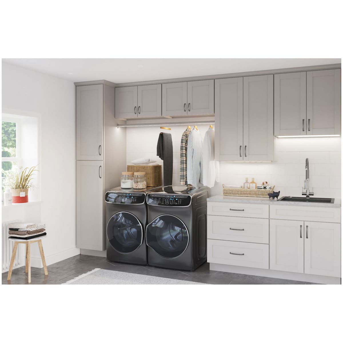 Jeffrey Alexander - 650-12SN - Hudson 12" Center to Center Curved Appliance Pull / Handle in Satin Nickel