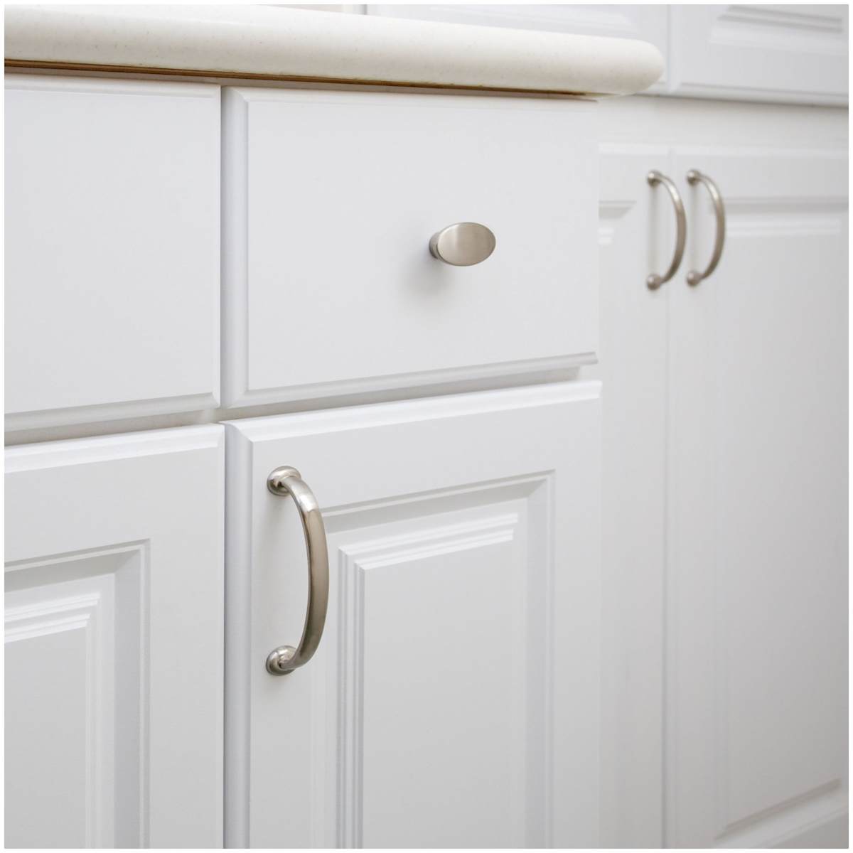 Jeffrey Alexander - 650-96DBAC - Hudson 3-3/4" Center to Center Curved Arch Bow Cabinet Handle / Drawer Pull in Brushed Oil Rubbed Bronze