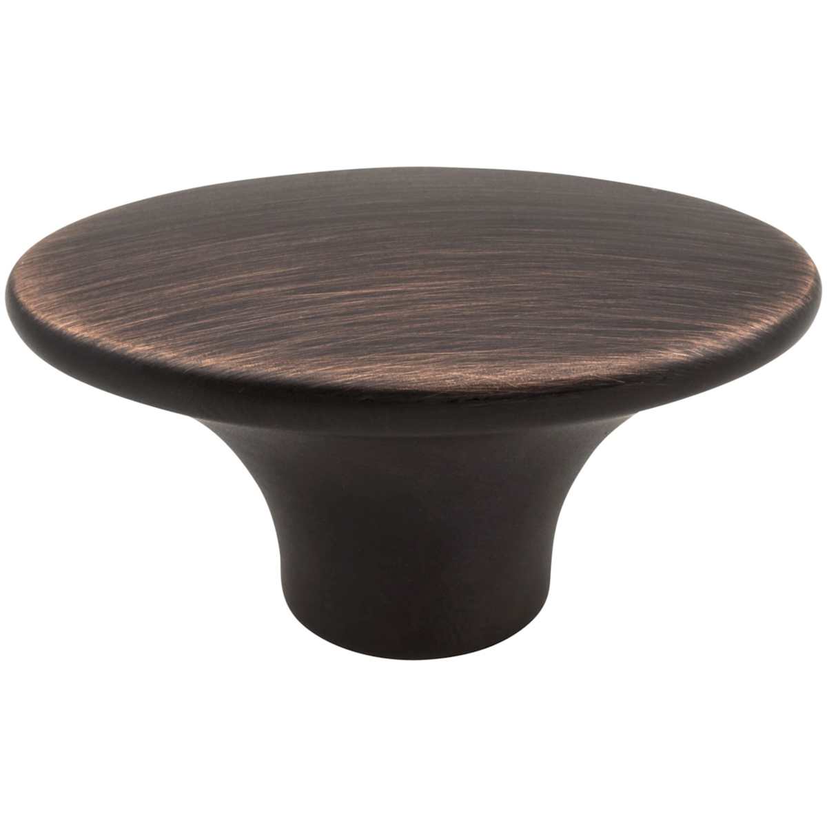 Jeffrey Alexander - 650-DBAC - Hudson 1-7/8" Tapered Oval Retro Modern Cabinet Knob / Drawer Knob in Brushed Oil Rubbed Bronze