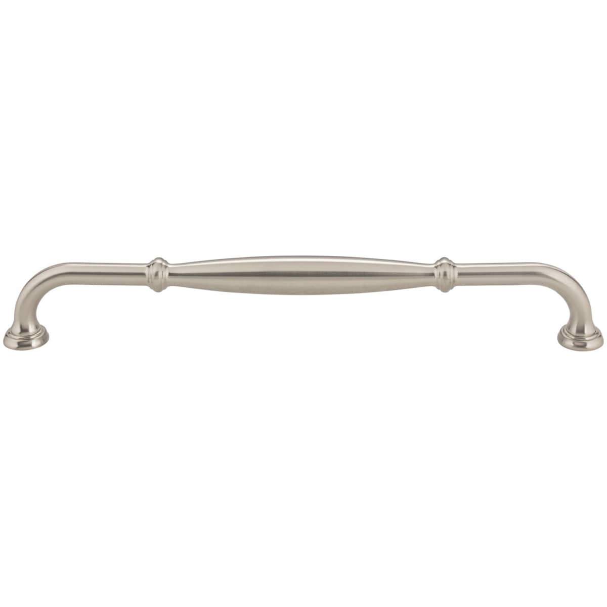 Jeffrey Alexander - 658-12BNBDL - Tiffany 12" Center to Center Classic Transitional Barrel Appliance Pull / Appliance Handle in Brushed Pewter