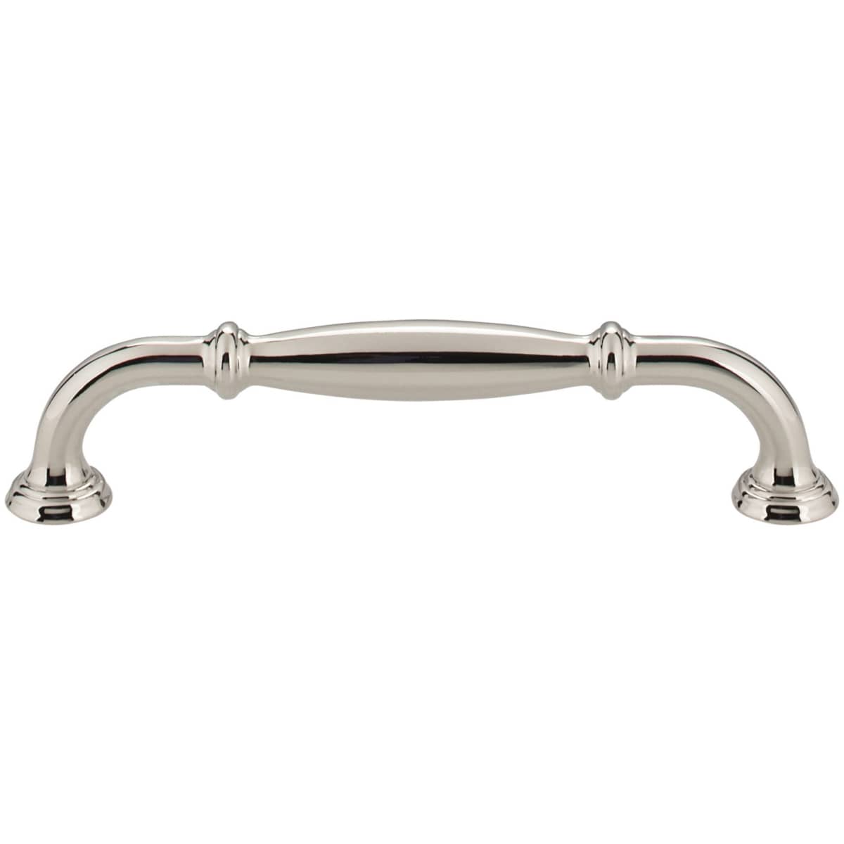 Jeffrey Alexander - 658-128PC - Tiffany 5-1/16" (128 mm) Center to Center Classic Transitional Cabinet Handle / Drawer Pull with Step Details in Polished Chrome