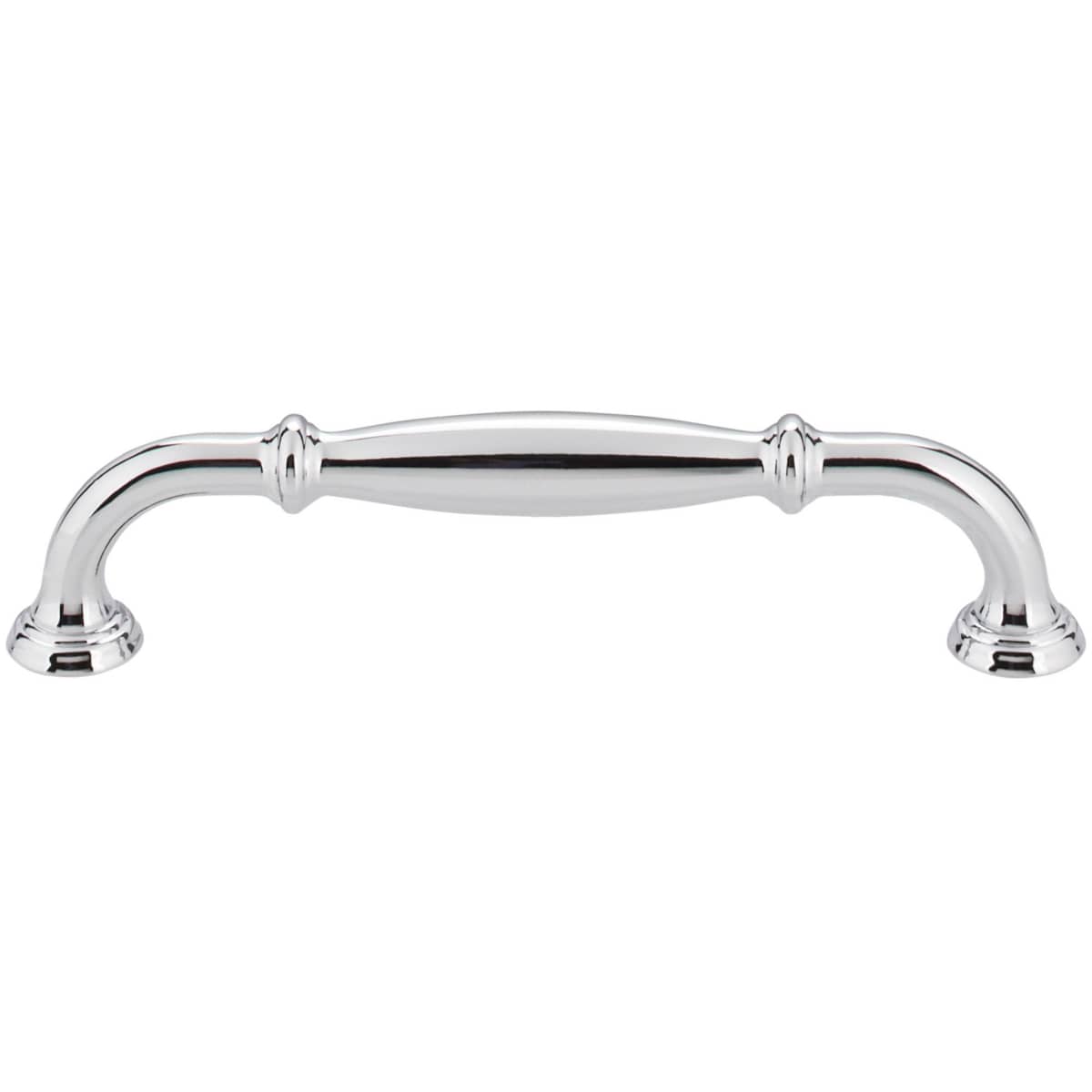Jeffrey Alexander - 658-128PC - Tiffany 5-1/16" (128 mm) Center to Center Classic Transitional Cabinet Handle / Drawer Pull with Step Details in Polished Chrome
