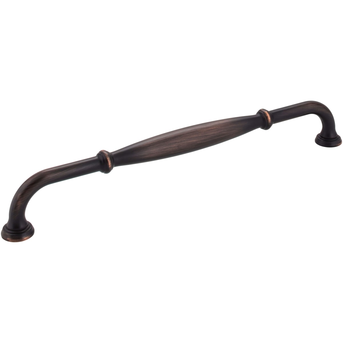 Tiffany 12" Center to Center Classic Transitional Barrel Appliance Pull / Appliance Handle