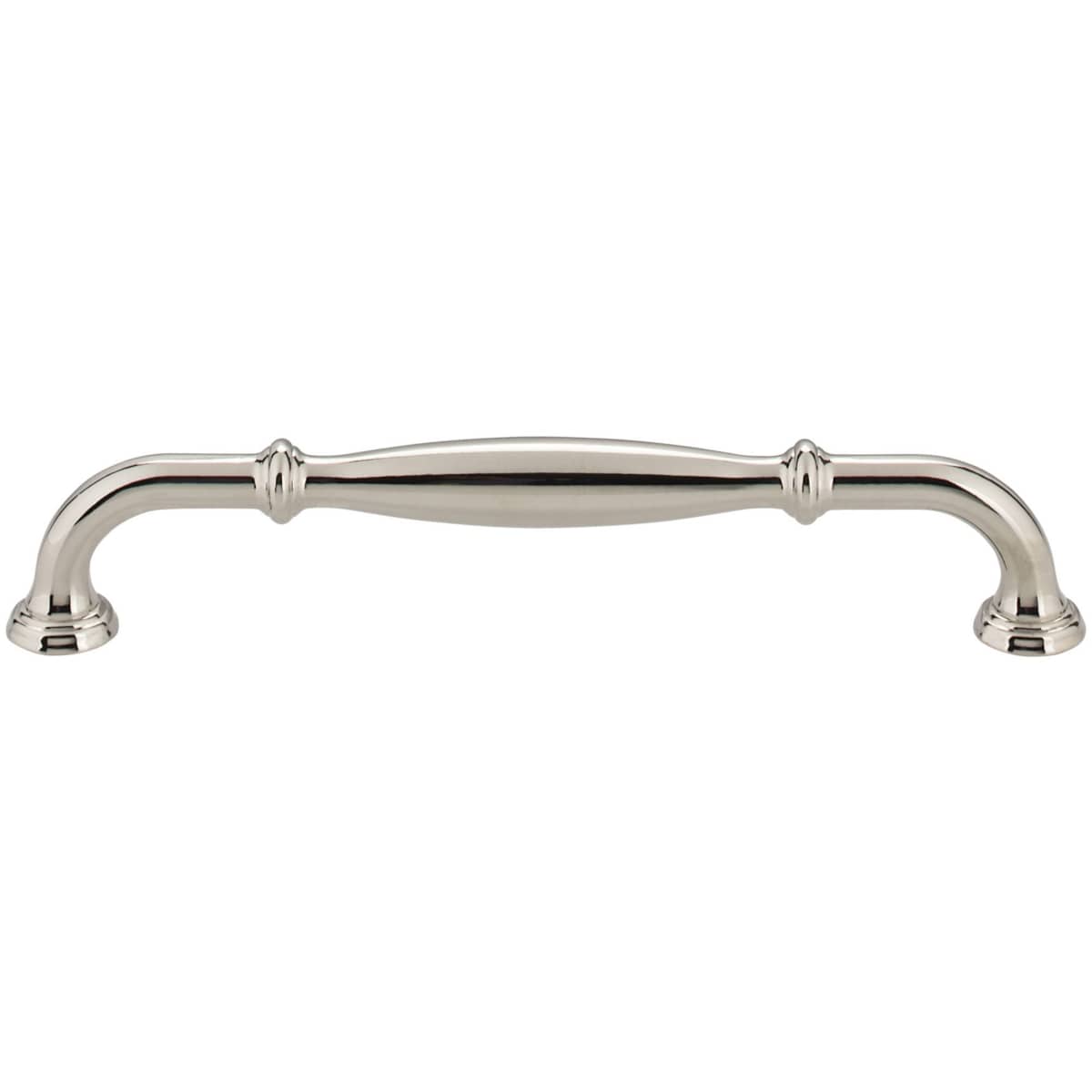 Jeffrey Alexander - 658-160PC - Tiffany 6-5/16" (160 mm) Center to Center Classic Transitional Cabinet Handle / Drawer Pull with Step Details in Polished Chrome