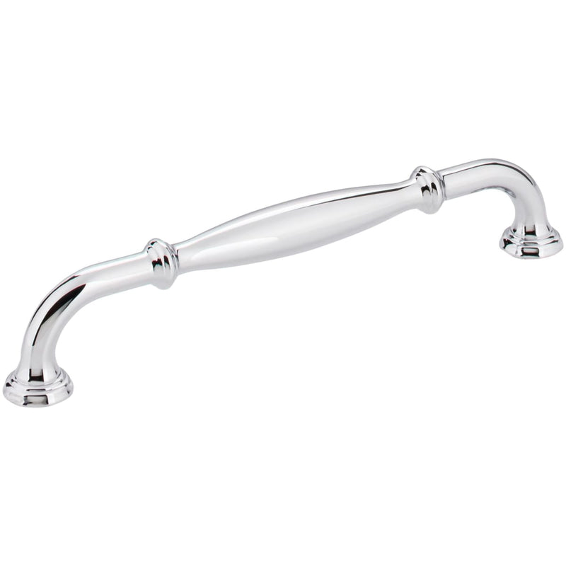 Jeffrey Alexander - 658-160PC - Tiffany 6-5/16" (160 mm) Center to Center Classic Transitional Cabinet Handle / Drawer Pull with Step Details in Polished Chrome