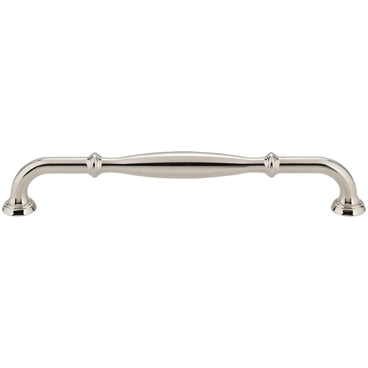 Jeffrey Alexander - 658-192PC - Tiffany 7-9/16" (192 mm) Center to Center Classic Transitional Cabinet Handle / Drawer Pull with Step Details in Polished Chrome