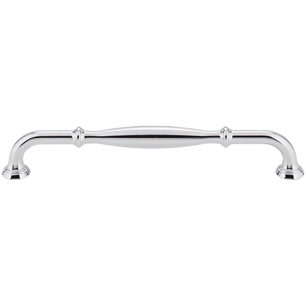 Jeffrey Alexander - 658-192PC - Tiffany 7-9/16" (192 mm) Center to Center Classic Transitional Cabinet Handle / Drawer Pull with Step Details in Polished Chrome