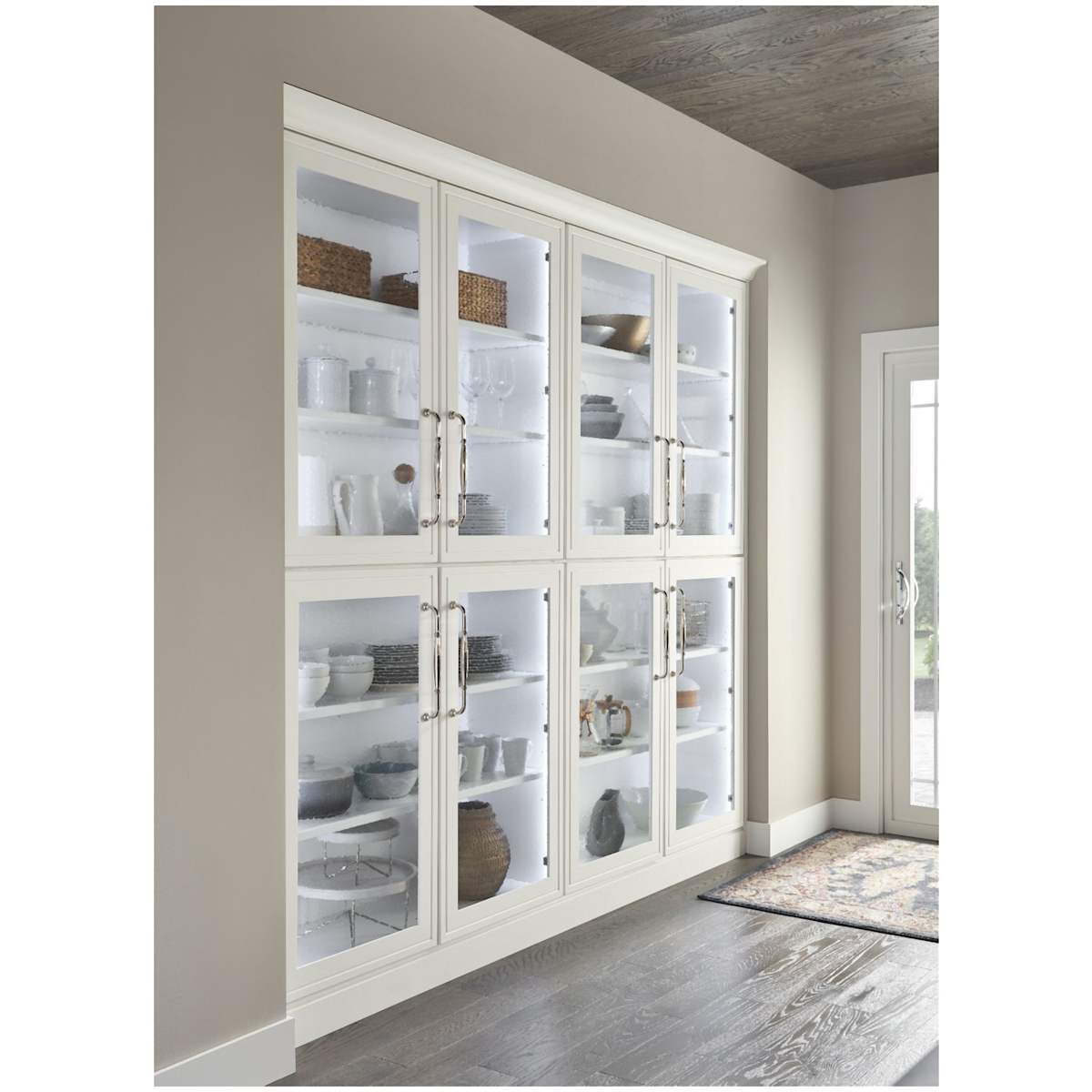 Jeffrey Alexander - 658-192PC - Tiffany 7-9/16" (192 mm) Center to Center Classic Transitional Cabinet Handle / Drawer Pull with Step Details in Polished Chrome