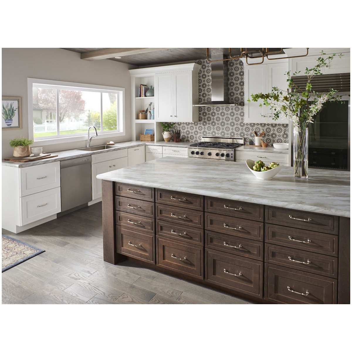Jeffrey Alexander - 658-224SN - Tiffany 8-13/16" (224 mm) Center to Center Classic Transitional Barrel Cabinet Handle / Drawer Pull in Satin Nickel