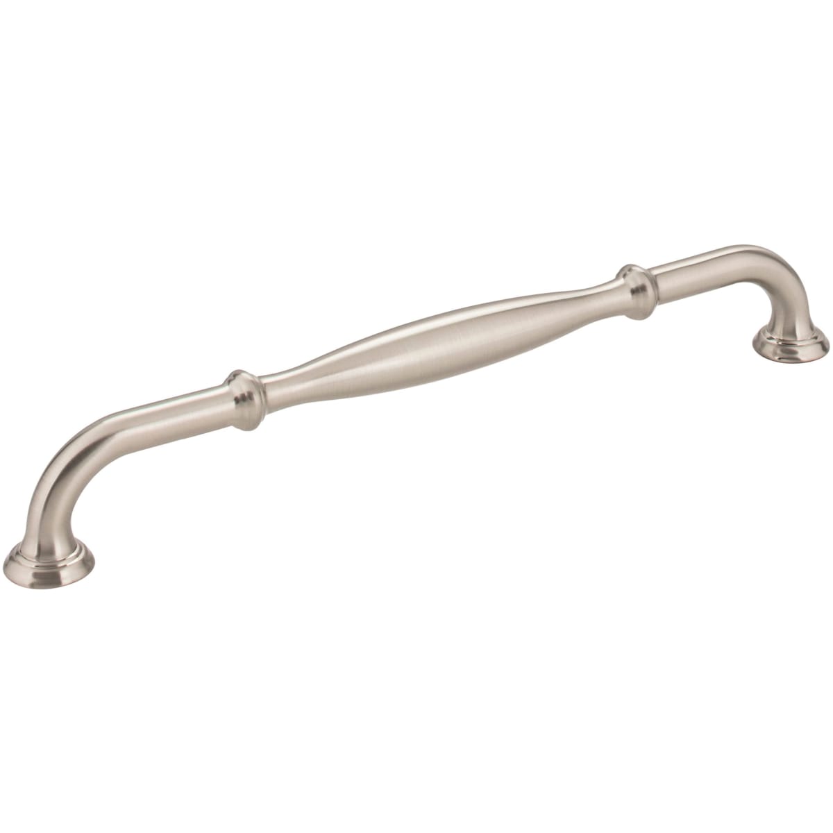 Jeffrey Alexander - 658-224SN - Tiffany 8-13/16" (224 mm) Center to Center Classic Transitional Barrel Cabinet Handle / Drawer Pull in Satin Nickel